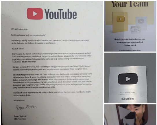 YouTube Silver Play Button Achievement